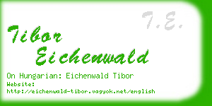 tibor eichenwald business card